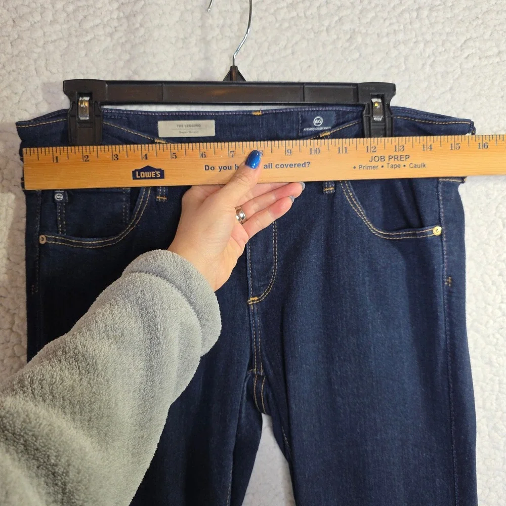 AG Adriano Goldschmied The Legging Super Skinny Jeans Dark‎ Wash Size 30R Sexy